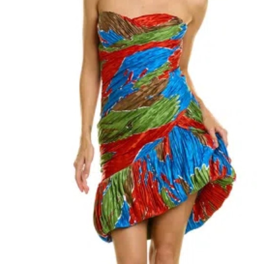 Silk mini party dress